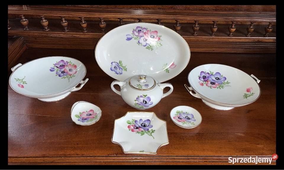 Patera C T Altwasser Germany Sygnatura używana Porcelana i szkło