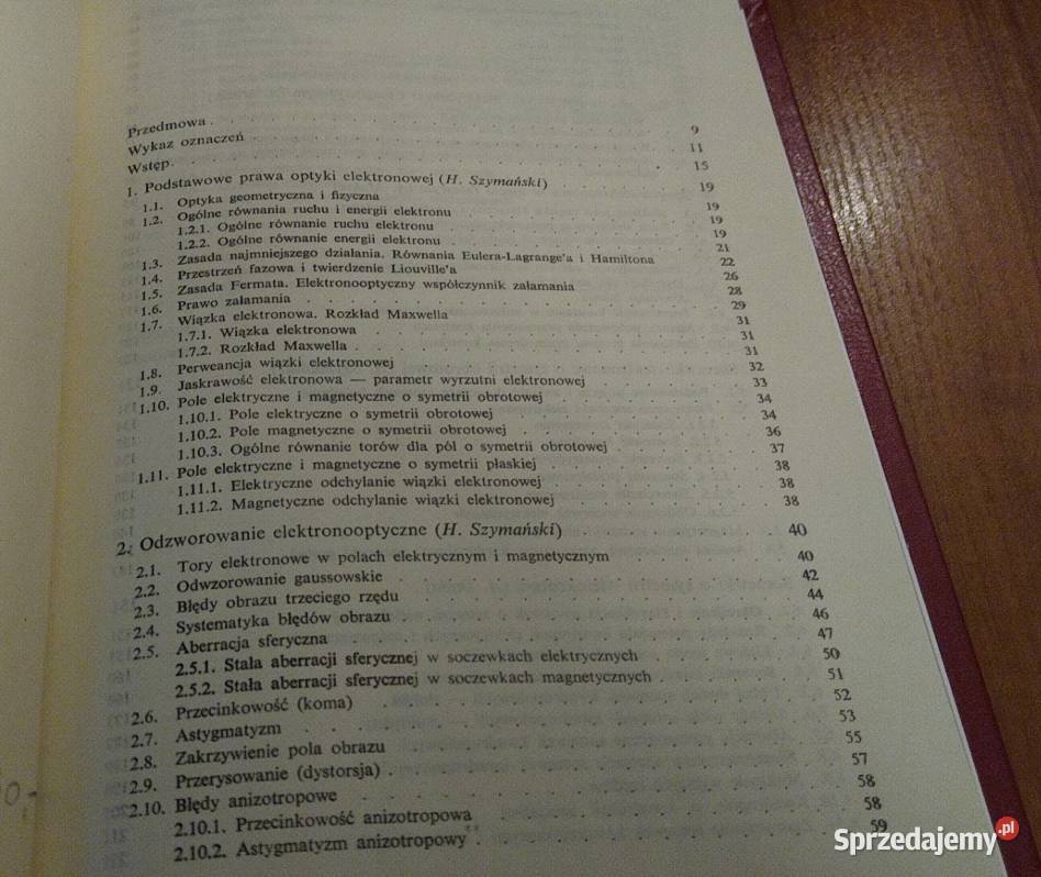 Optyka elektronowa Henryk Szymański Andrzej Książki naukowe i popularnonaukowe