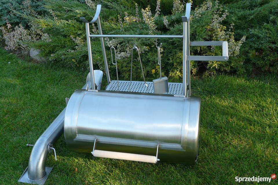 Grill beczka ze stali nierdzewnej Jutrosin