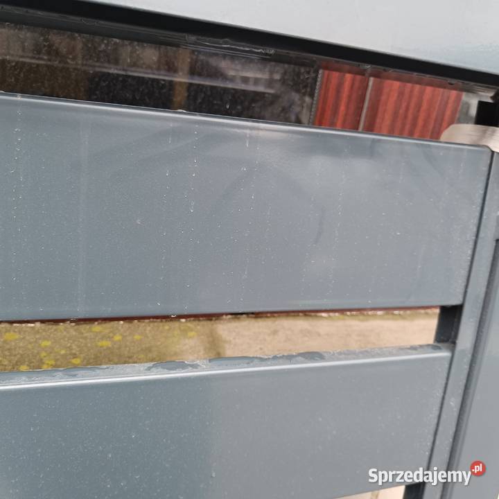 Brama przesuwna 45m x15 m kolor grafit palisada Dom i Ogród Baranów Sandomierski