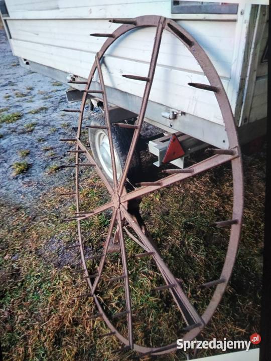 brona okragla obrotowa konna niemiecka zabytkowa Deutz-Fahr Mierzawa