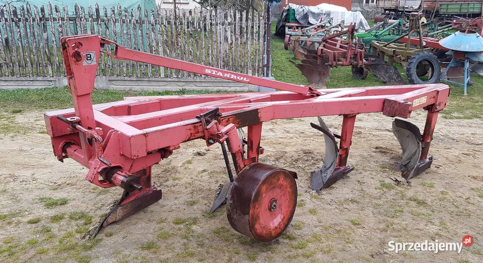 Pług zagonowy Duży 4skibowy 70 wysoka słupica Dąbrowa Tarnowska