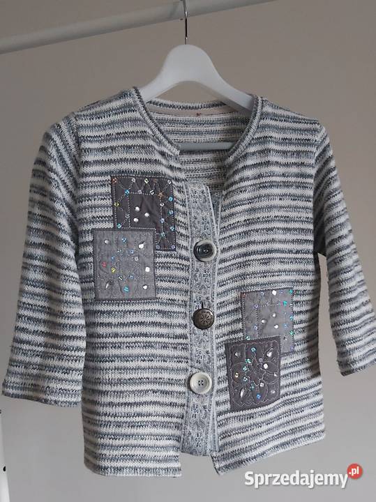Żakiet dzianinowy damski rozmiar L XL rękaw Lublin