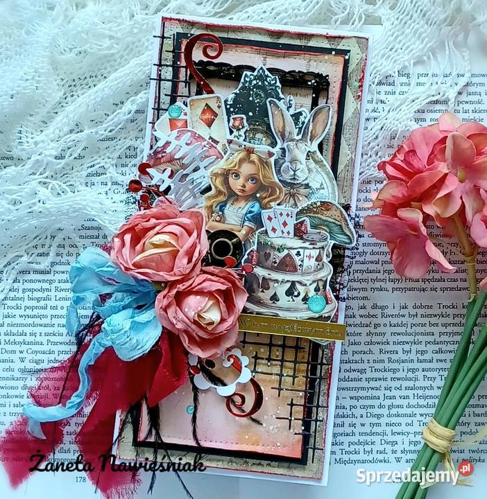 Kartka urodzinowa hand made Alicja Mszana Dolna