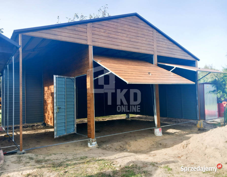 Garaż Blaszany 6x5 wiata 2x Brama Podwyższenie Sprzedaż Zielona Góra