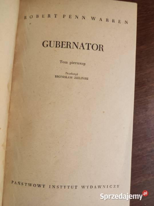 Gubernator Robert Penn Warren 1971 Kielce