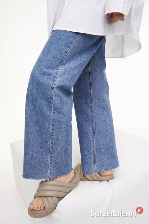 Klapki HM 39 beżowe brązowe buty sandały wsuwane H&amp;M Szczecin