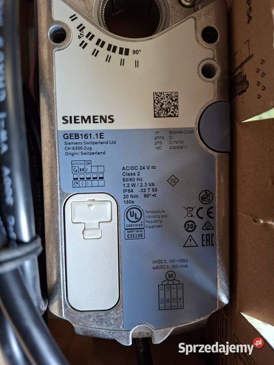 Siłownik Siemens GEB1611E Kłoczew