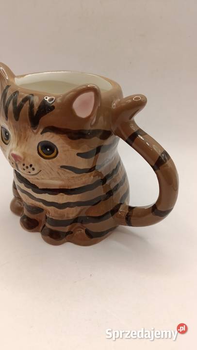 Kubek ceramiczny 3D pręgowany kot kotek Dom i Ogród lubelskie Zamość