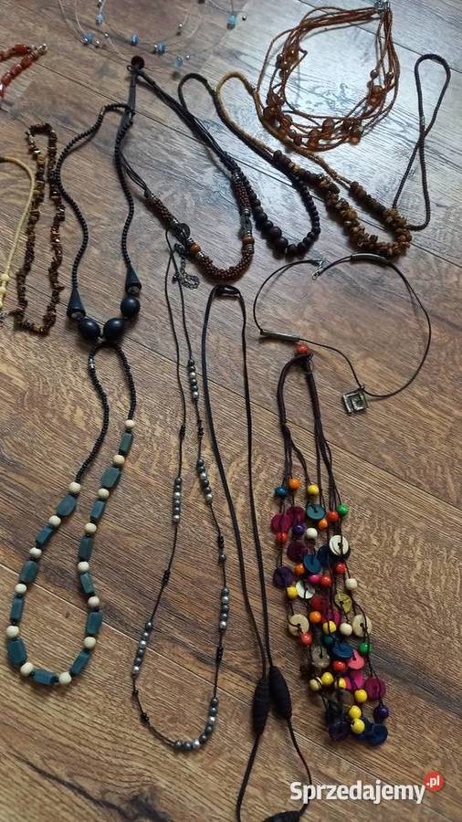 Korale naszyjniki prl vintage Tychy