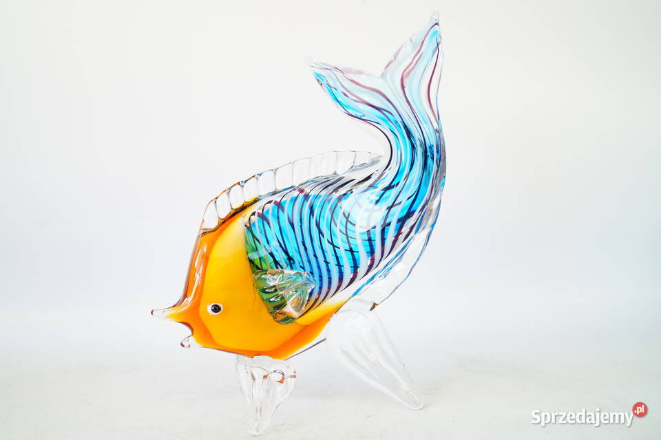 Figura szklana figura Murano style RYBA rybka Gizałki