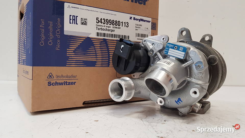 Nowa turbosprężarka BorgWarner KKK 54399880113 osobowe sprzedam