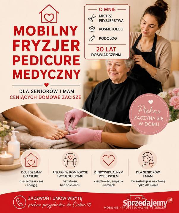 Fryzjer pedicure z dojazdem Warszawa