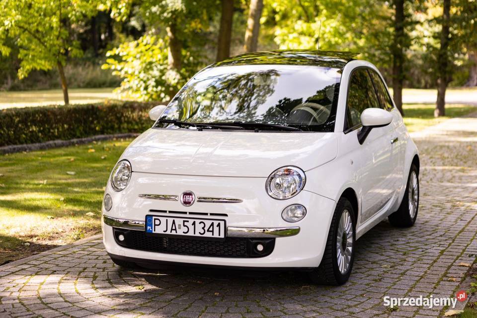 Fiat 500 12 Lounge Panorama Klimatyzacja nieuszkodzony Jarocin sprzedam