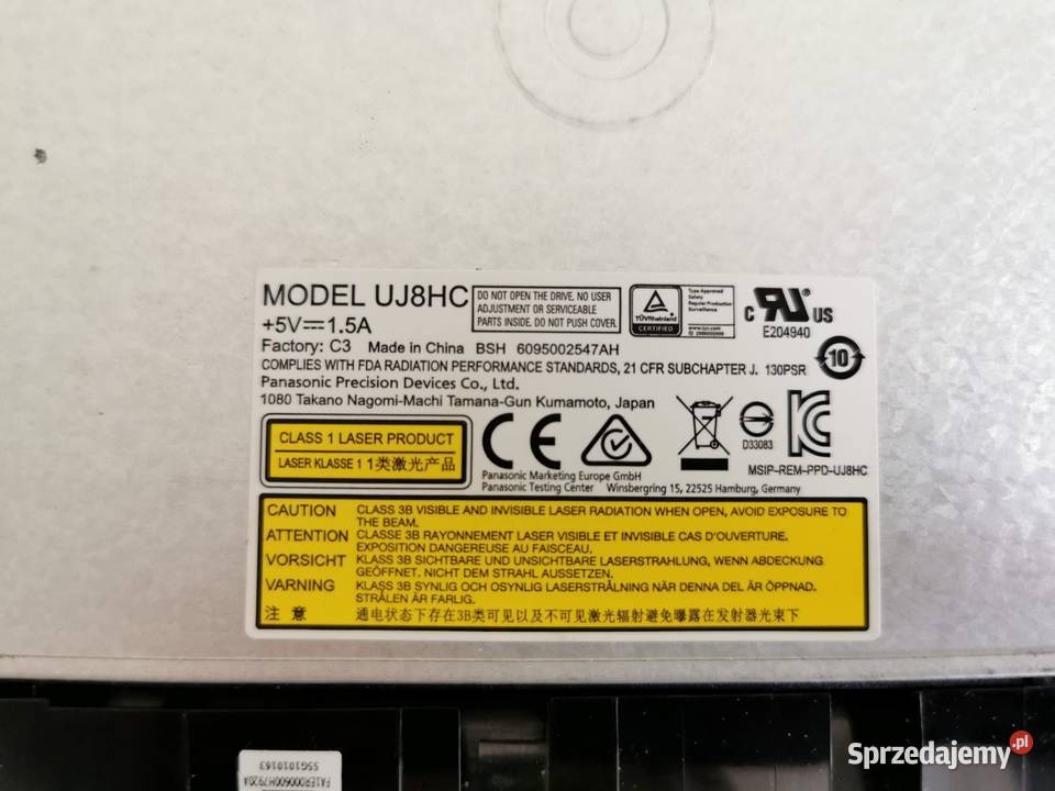 Napęd Panasonic UJ8HC DVDRW Napędy Puławy