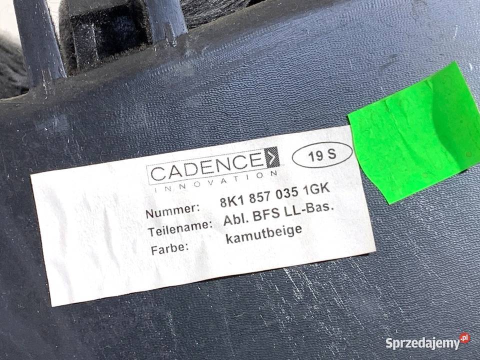 SCHOWEK PASAŻERA AUDI A5 8T SportowyCoupe 0717 sprzedam