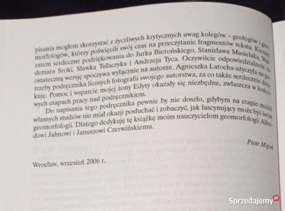 Geomorfologia Piotr Migoń