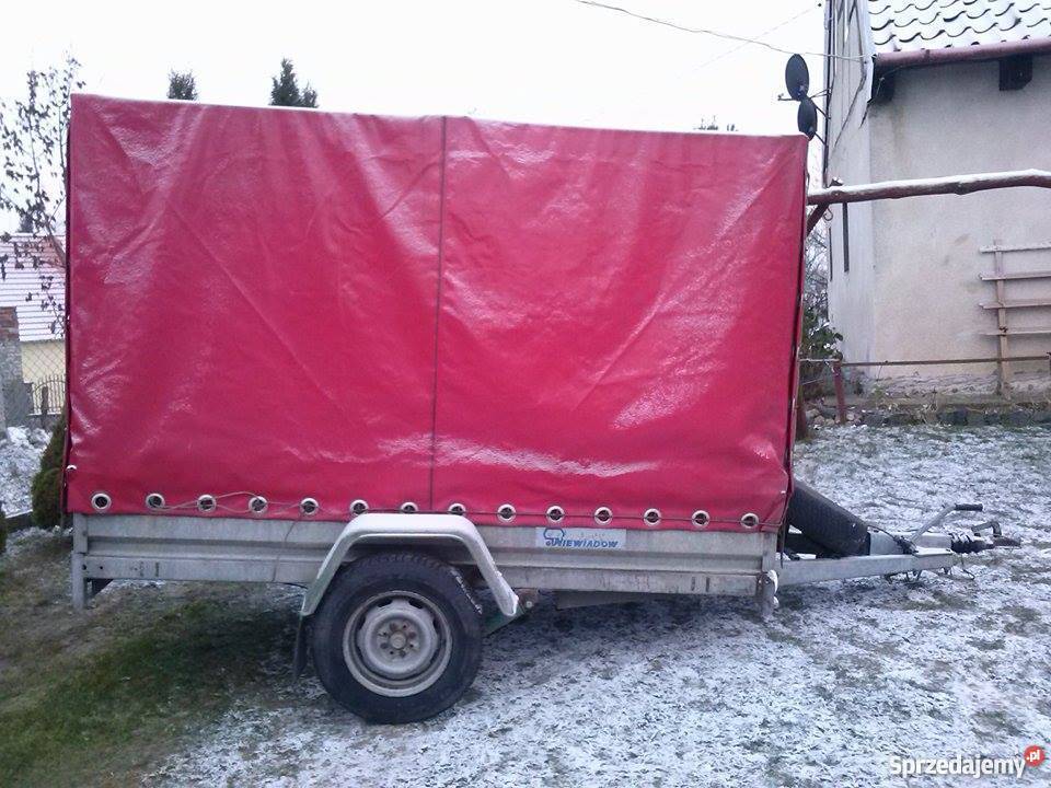 Przyczepka samochodowa NIEWIADOW 750 z Hamulcem 750kg Przyczepy i naczepy Giżycko sprzedam