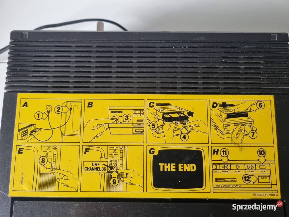 Stare WIDEO VHS FUNAI VIP1000 Esselte Moviebox Magnetowidy Solnica