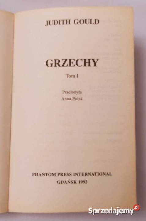 GRZECHY Judith Gould tom 1 Proza i poezja Hajnówka sprzedam