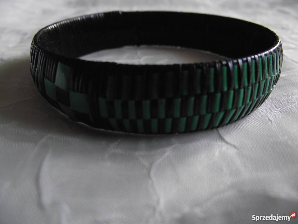 PLECIONA BRANSOLETA CZARNO ZIELONA wielkopolskie