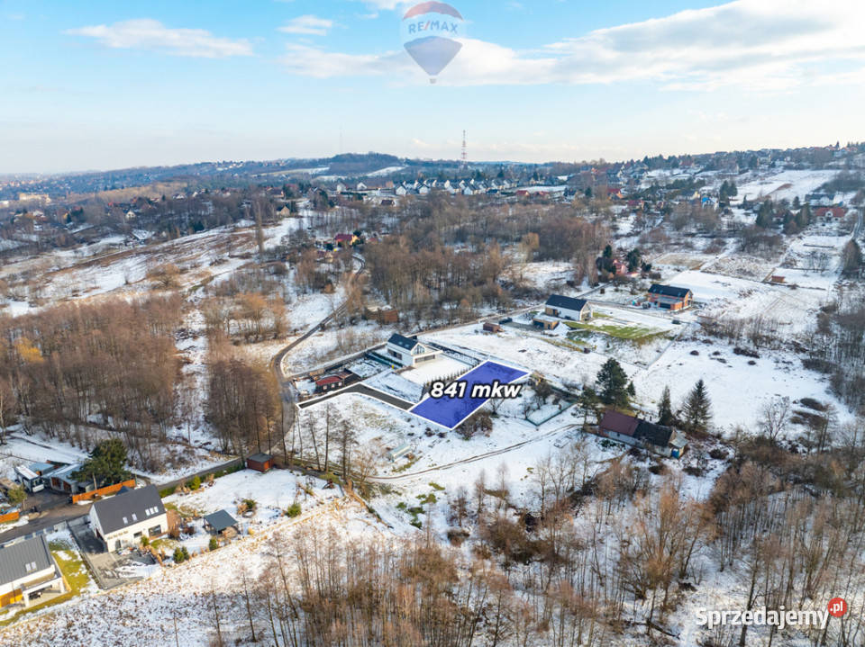 Budowlana i uzbrojona działka w Wieliczce widok 20m małopolskie
