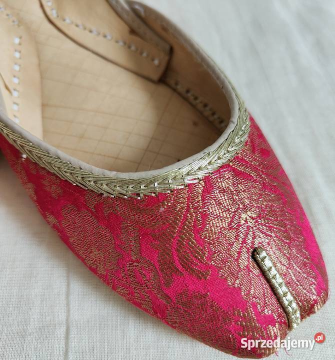 Indyjskie buty baleriny khussa 39 orient boho inna Szczecin