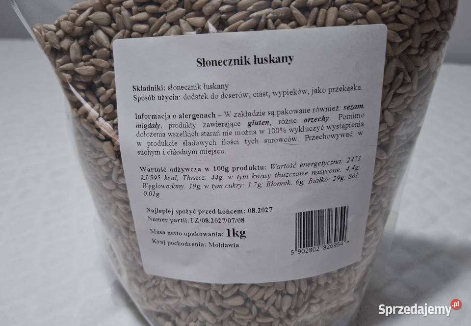 Słonecznik łuskany 1 Spożywczy Delikatesy Czeladź sprzedam