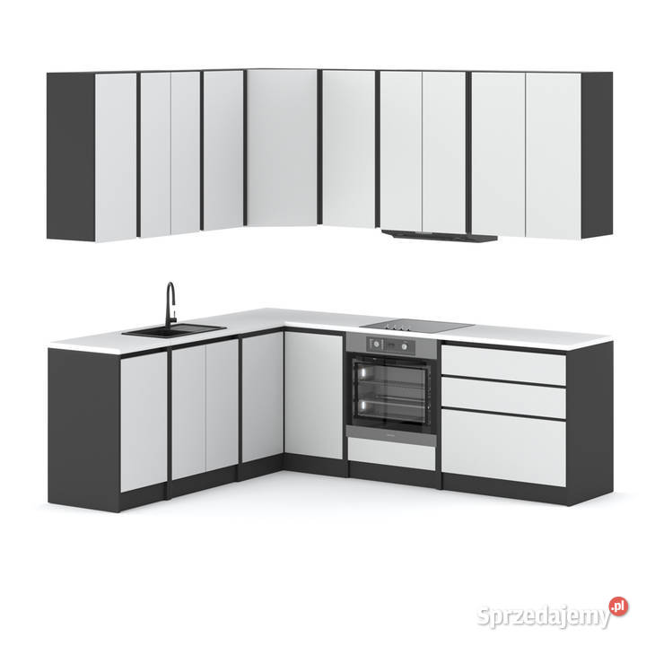 Meble Kuchenne Narożne Nowoczesne Bella Zestaw Kuchenne Elbląg