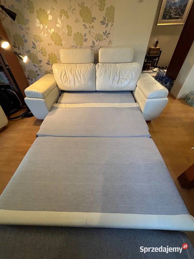 SOFA SKÓRZANA ROZKŁADANA mazowieckie Warszawa sprzedam