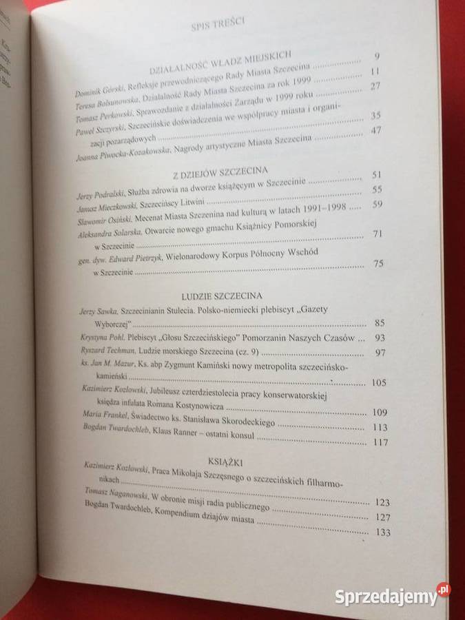 2007 Kronika Szczecina 1999 zachodniopomorskie