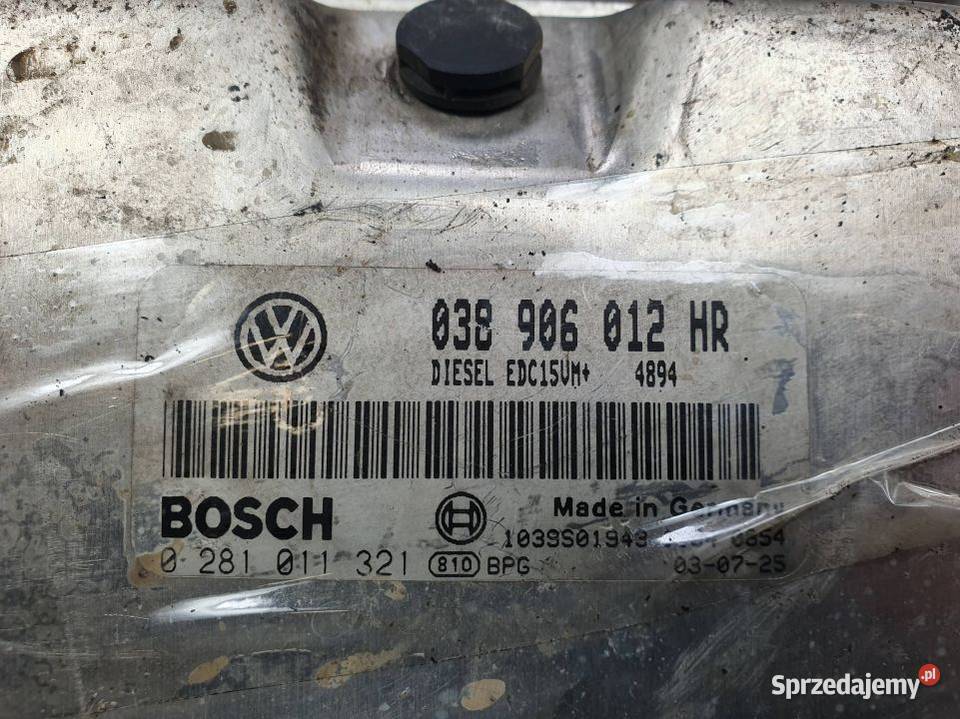 KOMPUTER SILNIKA ECU SKODA FABIA I 038906012HR kujawsko-pomorskie Lipno