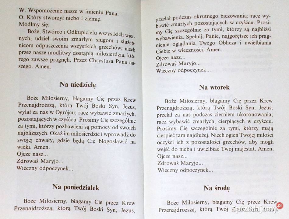 Modlitwy zmarłyc Antoni Skwierczyński MIC miękka Chełm