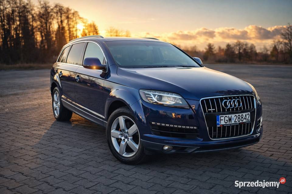 Audi Q7 z 2012 solidne 30 TFSI ze stałym Quattro relingi dachowe dolnośląskie Wrocław