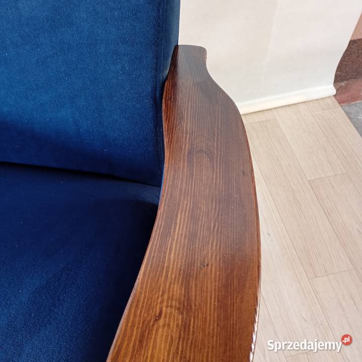 Fotel obrotowy z PRL KOS renowacji wielkopolskie Puszczykowo