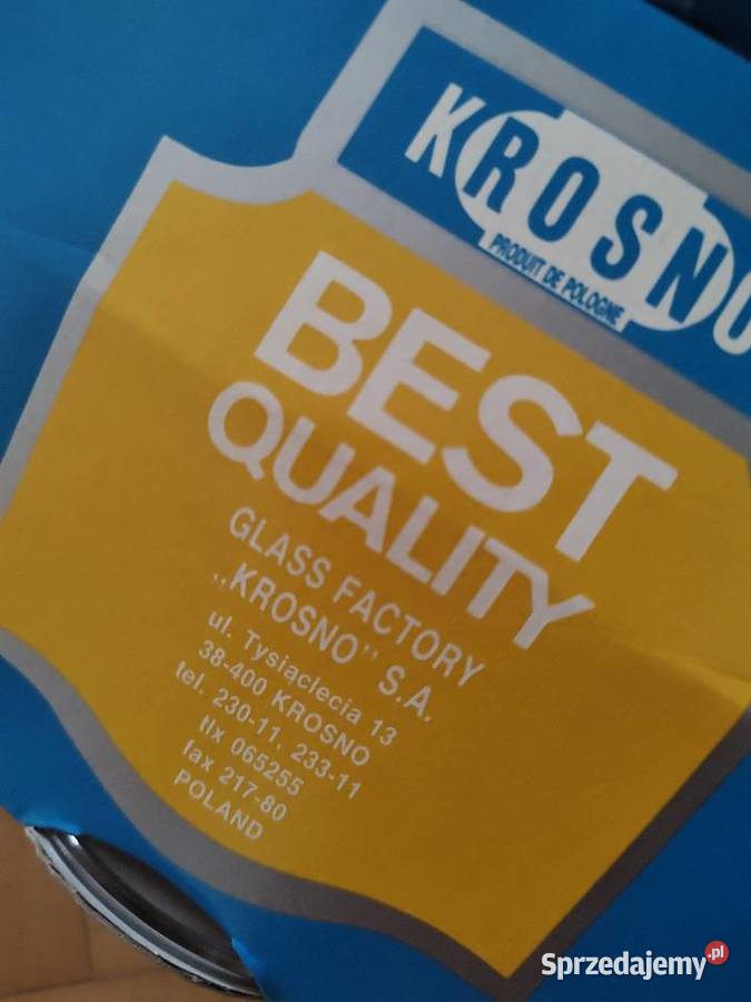 Kieliszki do brandykoniaku stan nowy Krosno Dębica