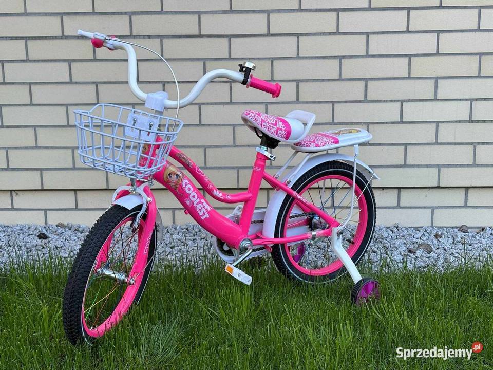 Rowerek dziecka ciemny róż dolnośląskie Zgorzelec sprzedam