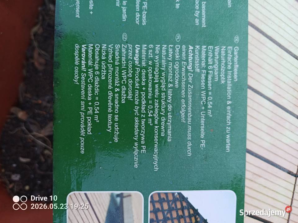 Płytki tarasowe deska na balkon taras inne 30x30 Iława