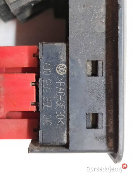 PRZEŁĄCZNIK SZYB LEWY PRAWY KOMPLET 7D0959565 VW