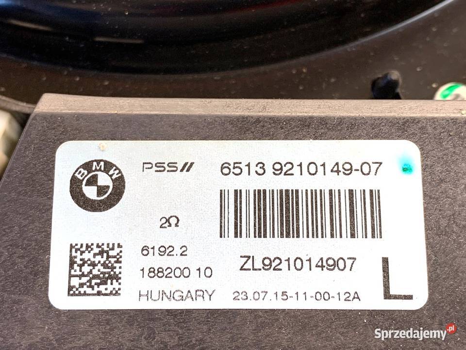 GŁOŚNIKI KOMPLET BMW F30 9210149 SedanLimuzyna