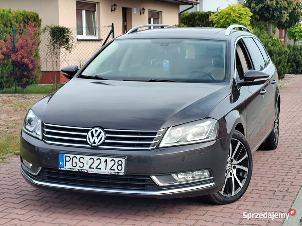 VW PASSAT 20 TDI skóra nawi panorama elektryczne lusterka Samochody osobowe Leszno