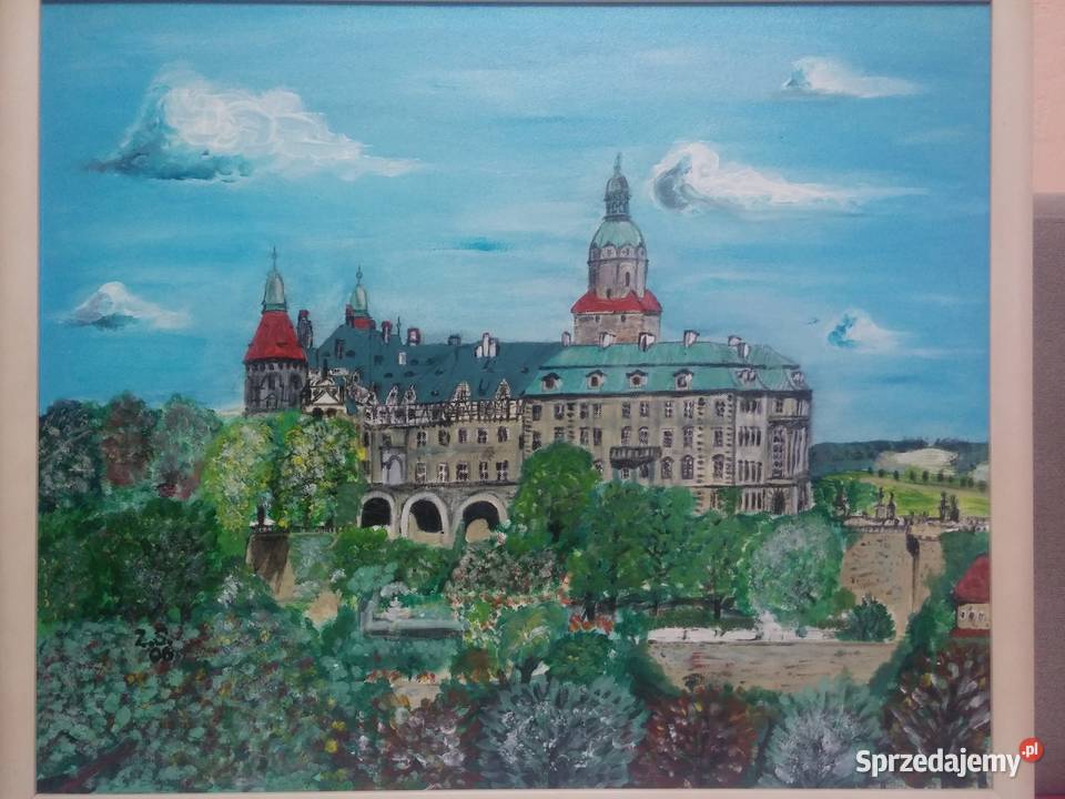 Obraz na plótnie Zamek Książ 60 x 50 Wałbrzych