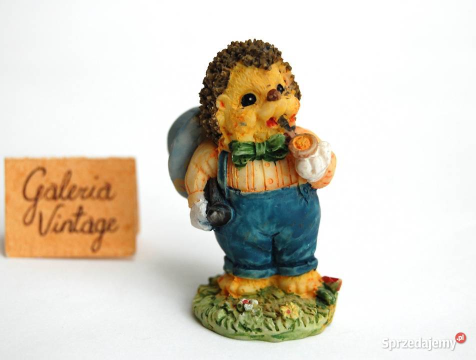 Jeż jeżyk figurka z żywicy wielokolorowy Lublin