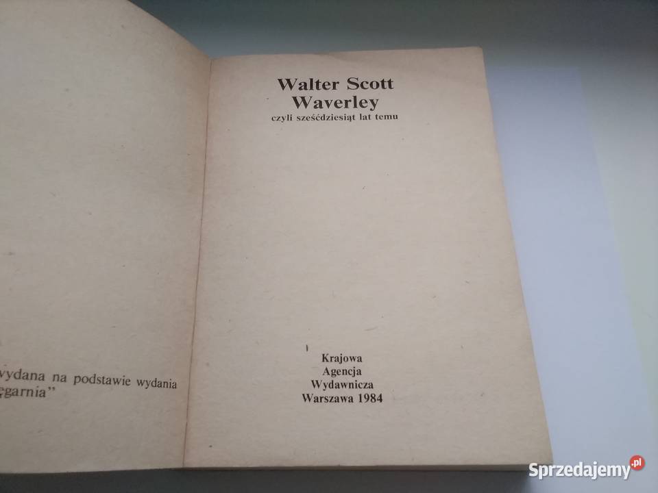 Waverley Walter Scott Rok wydania 1984 Łódź