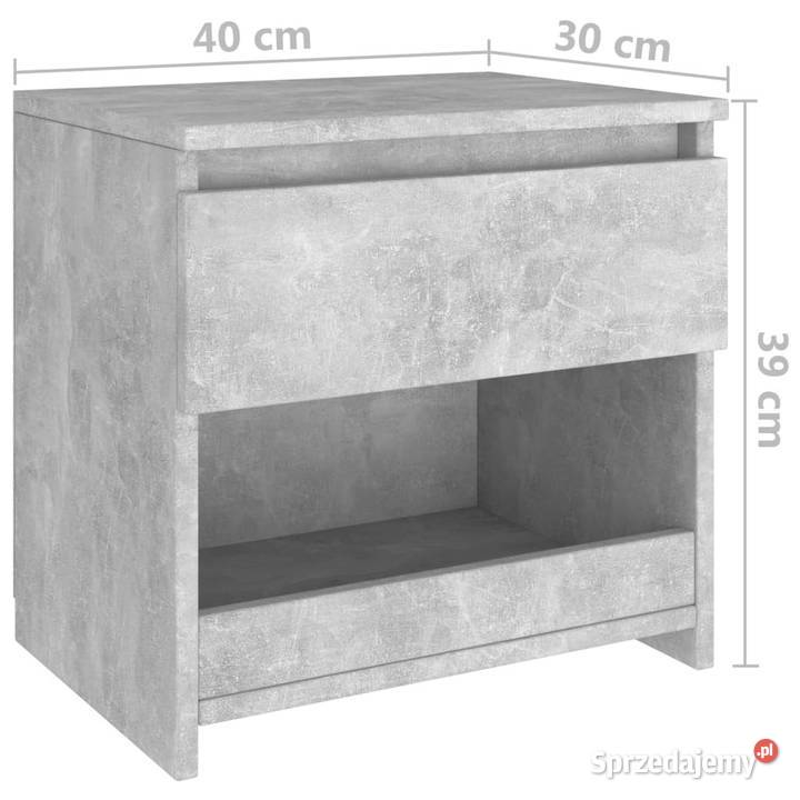 Szafka nocna szarość betonu 40x30x39 WM803451 mazowieckie