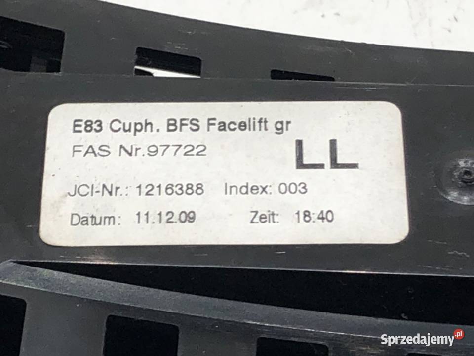 UCHWYT NA NAPOJE BMW E83 1216388 0311 Hatchback podkarpackie