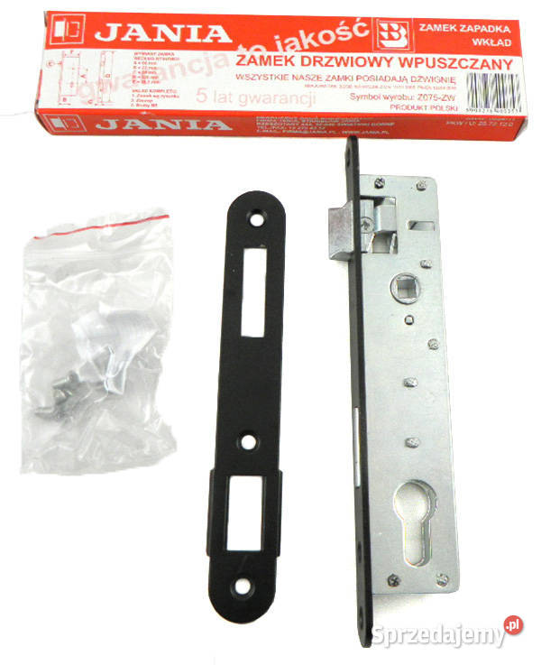 zamek wąski Jania 9022 na wkład 385 mm rolkowy Zamki, wkładki