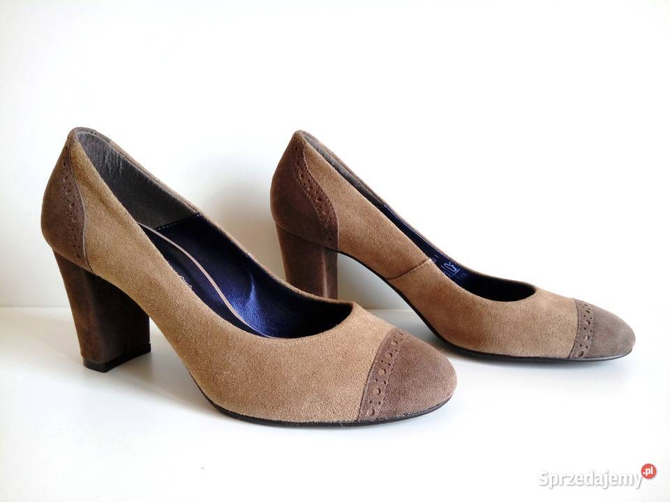 6661 5TH AVENUE śliczne zamszowe czółenka 37 Kędzierzyn-Koźle sprzedam