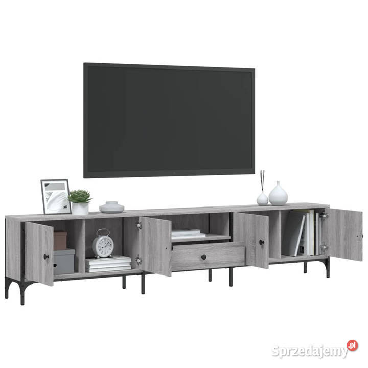 Szafka pod TV z szufladą szary dąb sonoma Warszawa sprzedam