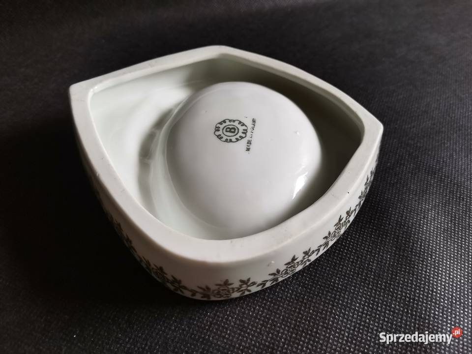 Stara popielniczka porcelana Bogucice PRL 1960 Katowice